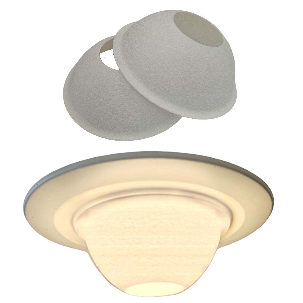 Recessed light halo dome