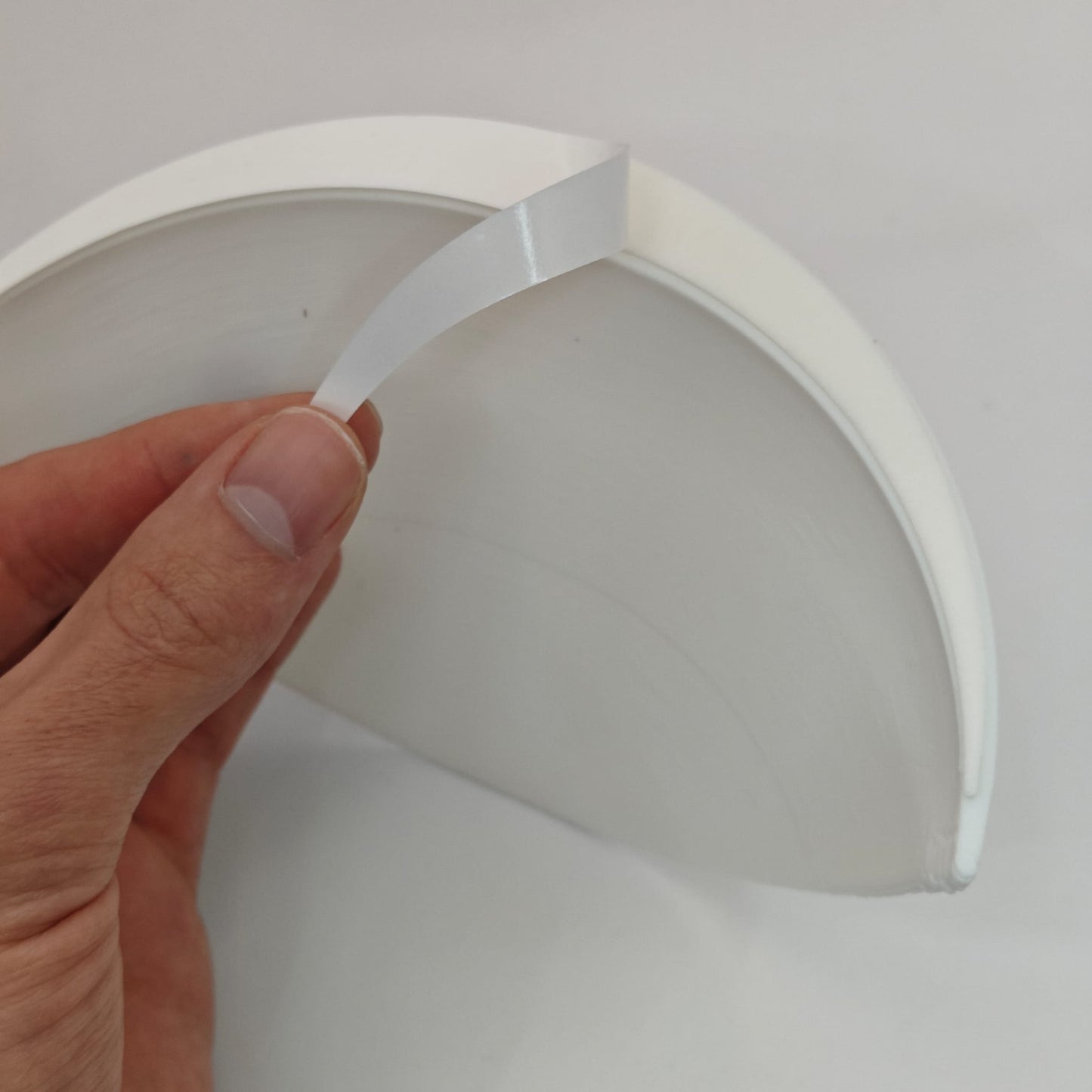 Recessed Lighting Half Shade Stick-on Easy Install (White)