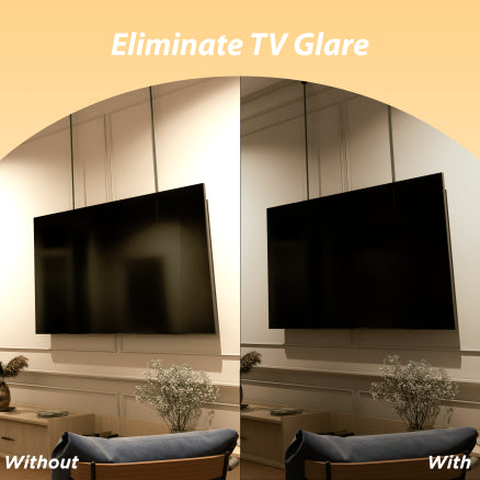 Stick-On Recessed Light Diffuser (Half Shade) | Anti-Glare Cover for 4” & 6” Can Lights
