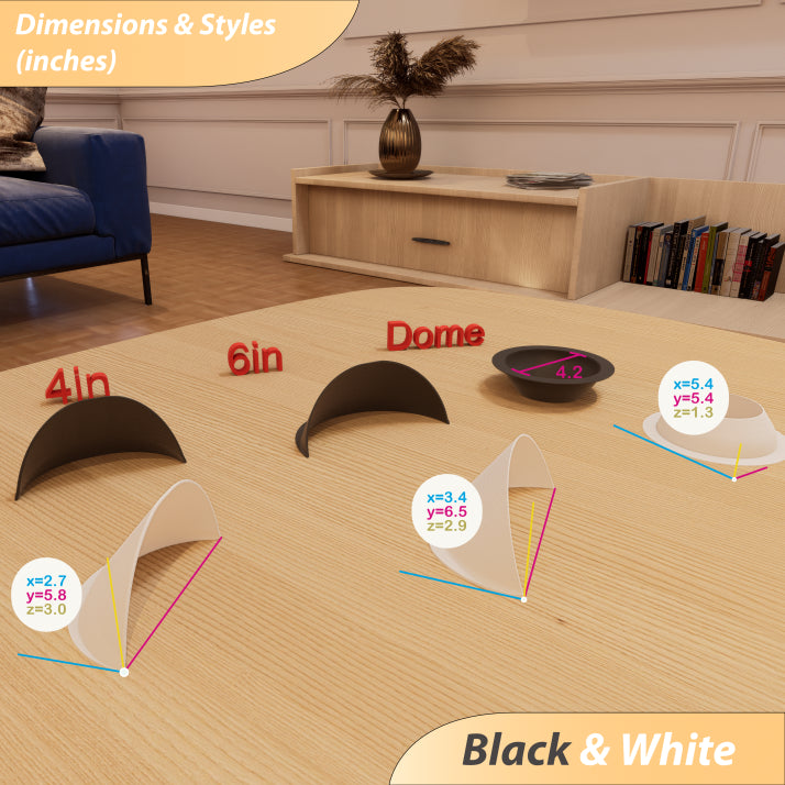 Stick-On Recessed Light Diffuser (Half Shade) | Anti-Glare Cover for 4” & 6” Can Lights
