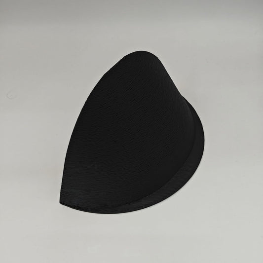 Recessed Lighting Half Shade Stick-on Easy Install (Black)