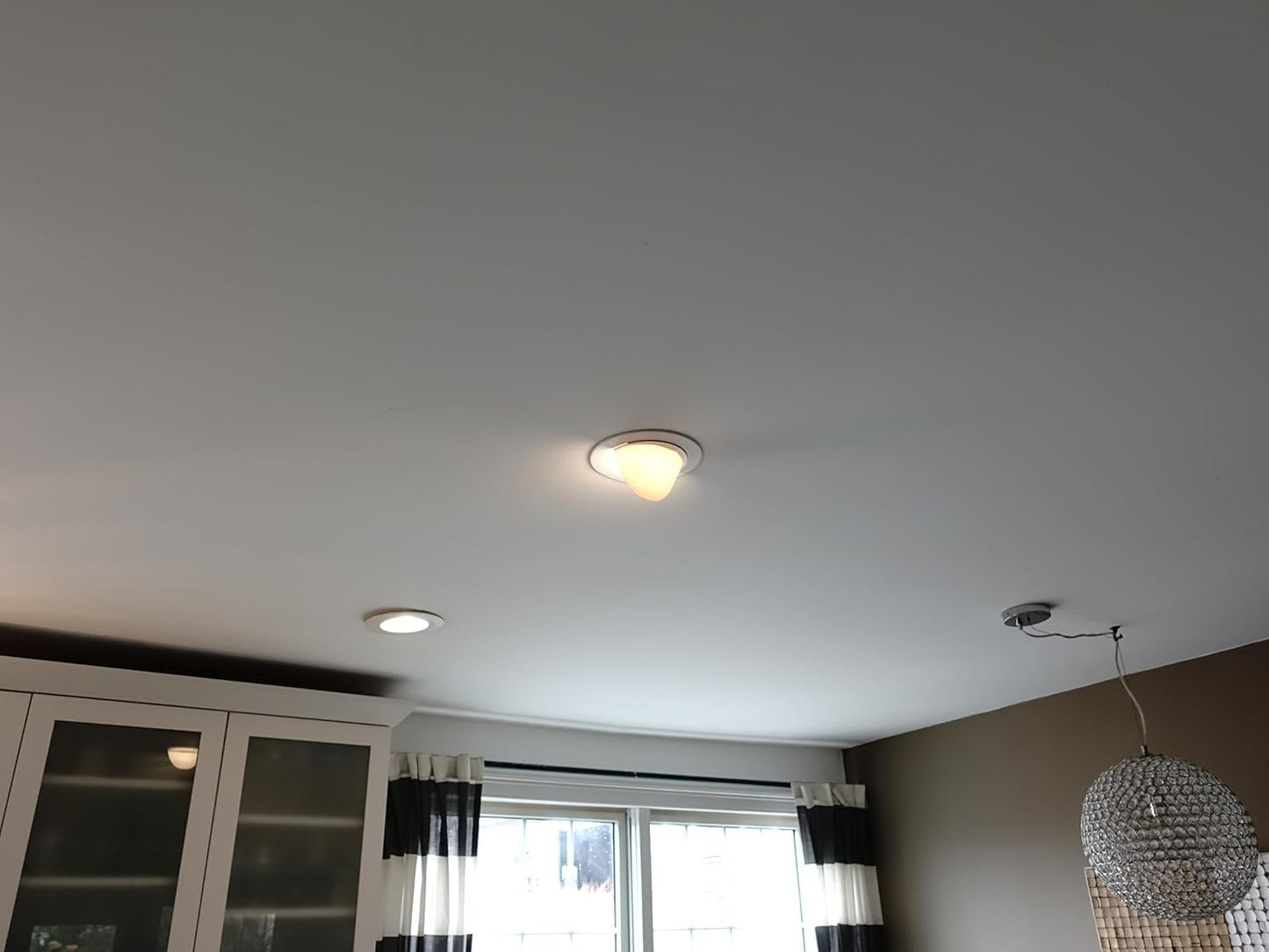Recessed Lighting Half Shade Stick-on Easy Install (White)
